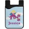 Girl Flying on a Dragon Cell Phone Credit Card Holder