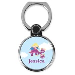 Girl Flying on a Dragon Cell Phone Ring Stand & Holder (Personalized)