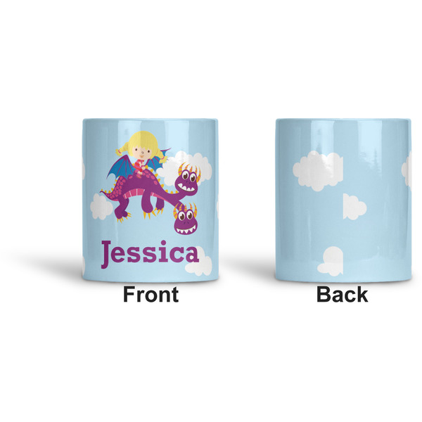 Girl Flying on a Dragon Ceramic Pen Holder - Apvl