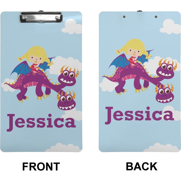 Girl Flying on a Dragon Clipboard (Legal) (Front + Back)