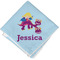 Girl Flying on a Dragon Cloth Napkin w/ Name or Text