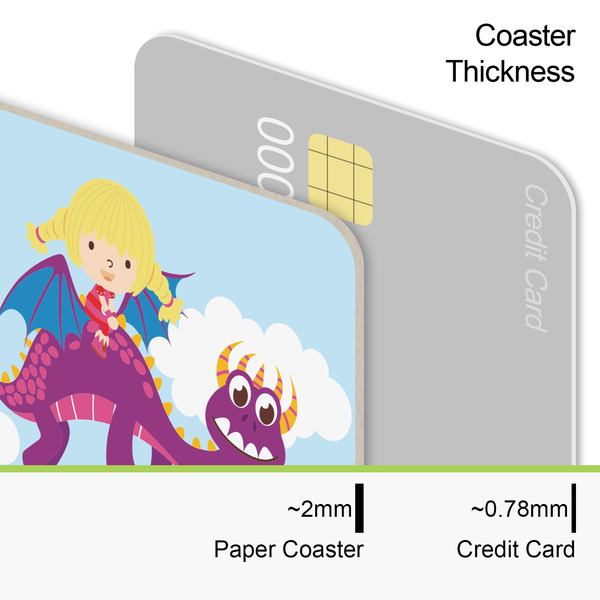 Girl Flying on a Dragon Coaster Thickness