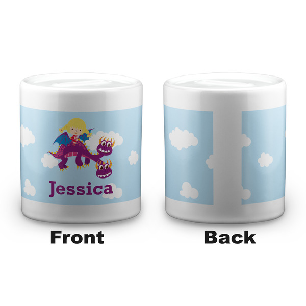 Girl Flying on a Dragon Coin Bank - Apvl