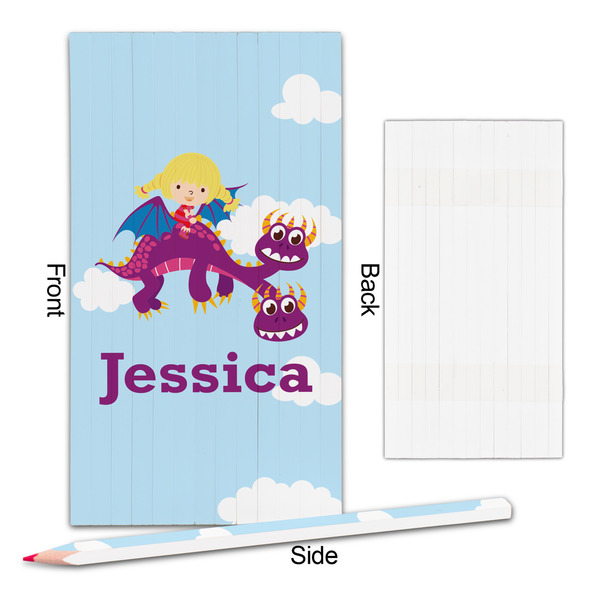 Girl Flying on a Dragon Colored Pencils - Approval