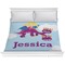 Girl Flying on a Dragon Comforter - King (Personalized)
