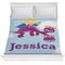 Girl Flying on a Dragon Comforter - Full / Queen (Personalized)