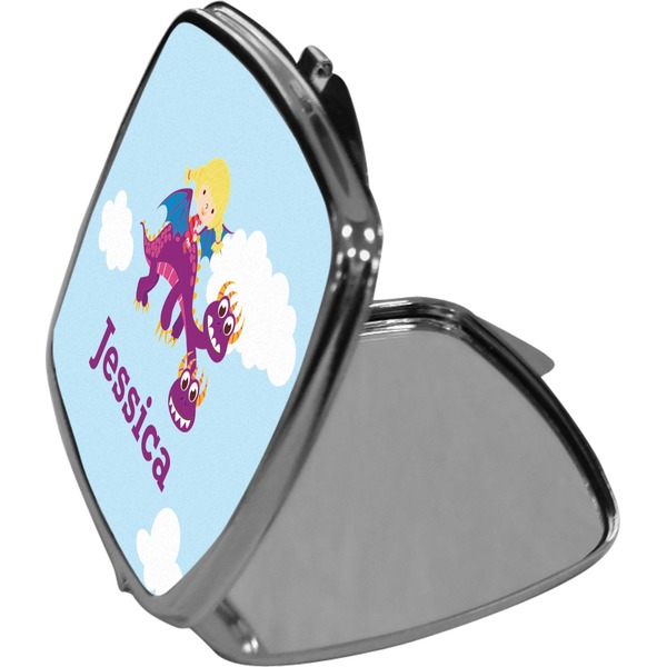 Girl Flying on a Dragon Compact Mirror (Side View)