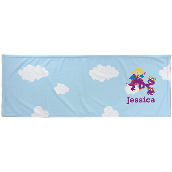 Girl Flying on a Dragon Cooling Towel- Approval