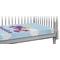 Girl Flying on a Dragon Crib 45 degree angle - Fitted Sheet