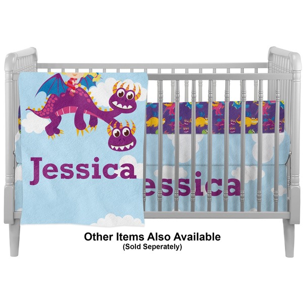 Girl Flying on a Dragon Crib - Profile Sold Seperately