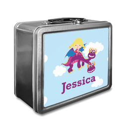 Girl Flying on a Dragon Lunch Box (Personalized)
