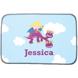 Girl Flying on a Dragon Dish Drying Mat (Personalized)
