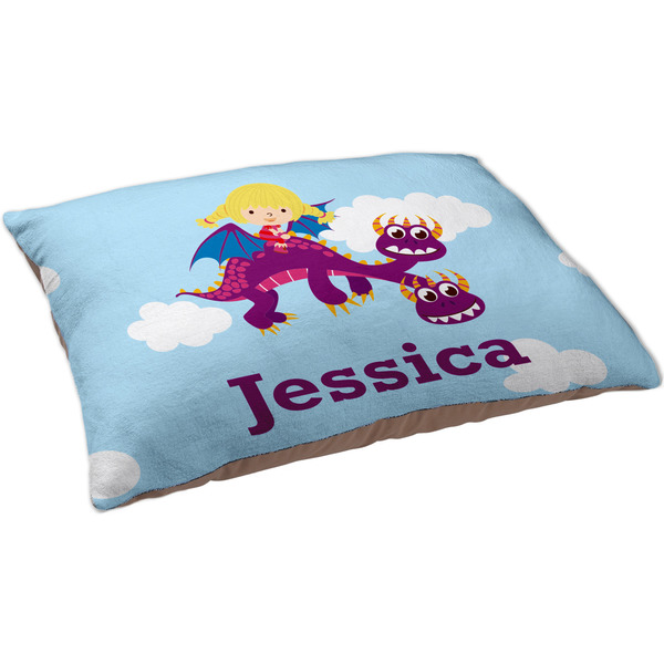 Girl Flying on a Dragon Dog Bed - Large