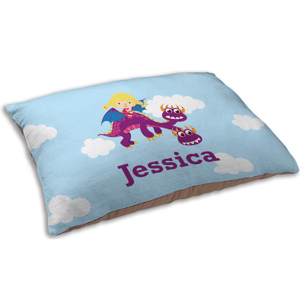 Girl Flying on a Dragon Dog Beds - SMALL