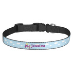 Girl Flying on a Dragon Dog Collar (Personalized)