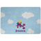 Girl Flying on a Dragon Dog Food Mat - Small without bowls