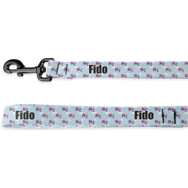 Custom Girl Flying on a Dragon Deluxe Dog Leash (Personalized)