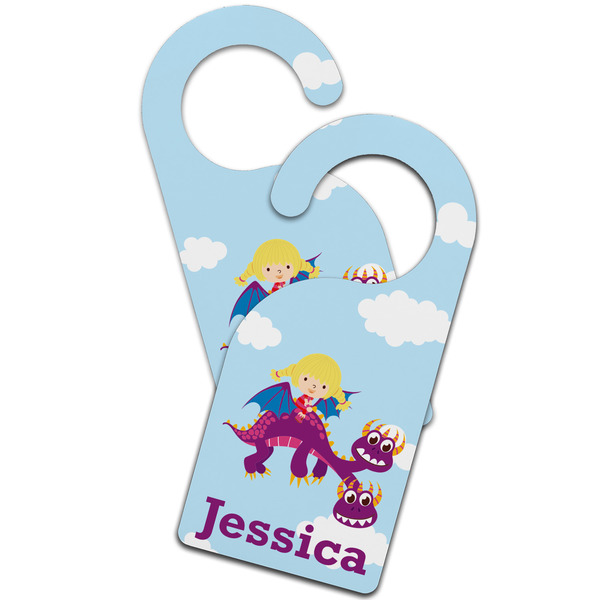 Girl Flying on a Dragon Door Hanger - MAIN