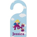 Girl Flying on a Dragon Door Hanger (Personalized)