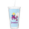 Girl Flying on a Dragon Double Wall Tumbler with Straw (Personalized)
