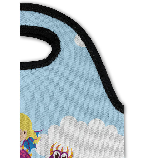 Girl Flying on a Dragon Double Wine Tote - Detail 1 (new)