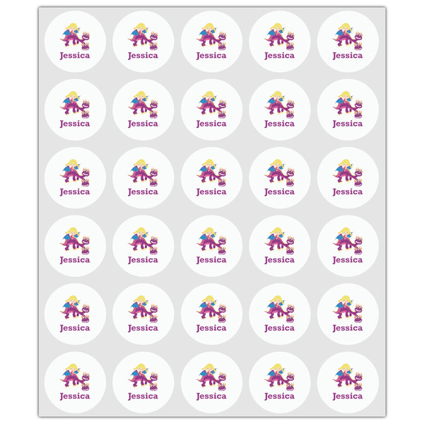 Girl Flying on a Dragon Drink Topper - XSmall - Set of 30