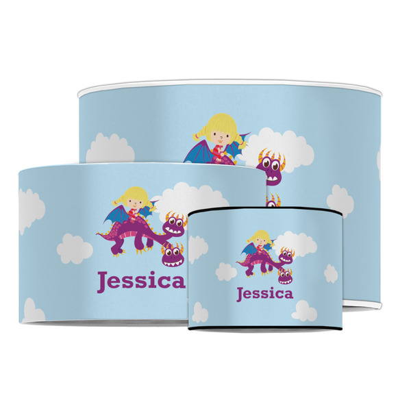 Girl Flying on a Dragon Drum Lampshades - MAIN