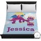 Girl Flying on a Dragon Duvet Cover - Full / Queen (Personalized)