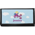 Girl Flying on a Dragon Canvas Checkbook Cover (Personalized)