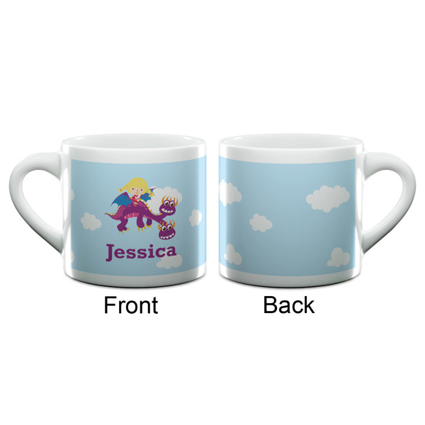 Girl Flying on a Dragon Espresso Cup - 6oz (Double Shot) (APPROVAL)