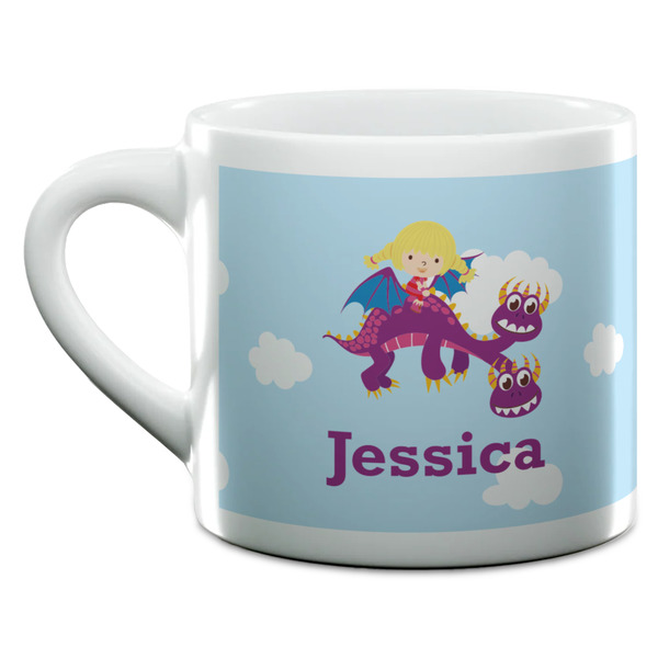 Girl Flying on a Dragon Espresso Cup - 6oz (Double Shot) (MAIN)