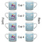 Girl Flying on a Dragon Espresso Cup - 6oz (Double Shot Set of 4) APPROVAL