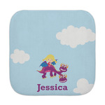 Girl Flying on a Dragon Face Towel (Personalized)