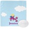 Girl Flying on a Dragon Washcloth (Personalized)