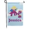 Girl Flying on a Dragon Small Garden Flag - Double Sided w/ Name or Text