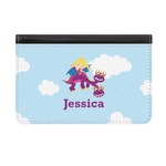 Girl Flying on a Dragon Genuine Leather ID & Card Wallet - Slim Style (Personalized)