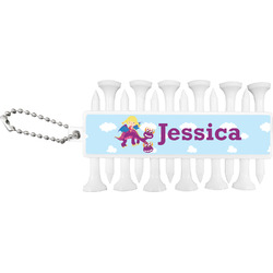 Girl Flying on a Dragon Golf Tees & Ball Markers Set (Personalized)