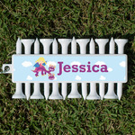 Girl Flying on a Dragon Golf Tees & Ball Markers Set (Personalized)