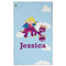 Girl Flying on a Dragon Golf Towel - Front (Large)