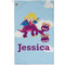 Girl Flying on a Dragon Golf Towel (Personalized) - APPROVAL (Small Full Print)