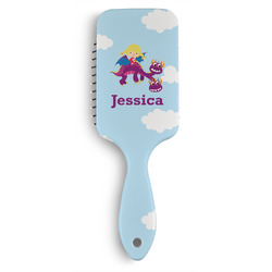 Girl Flying on a Dragon Hair Brushes (Personalized)