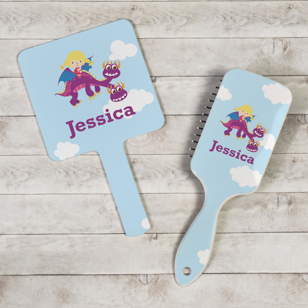 Girl Flying on a Dragon Hand Mirrors - In Context