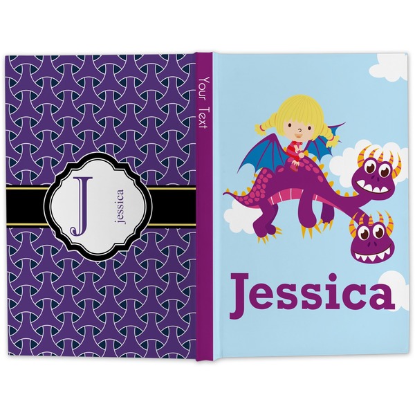 Girl Flying on a Dragon Hard Cover Journal - Apvl