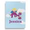 Girl Flying on a Dragon House Flags - Double Sided - FRONT