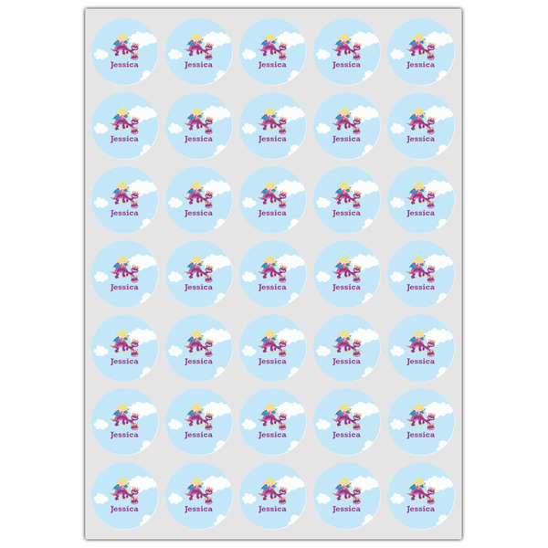 Girl Flying on a Dragon Icing Circle - XSmall - Set of 35