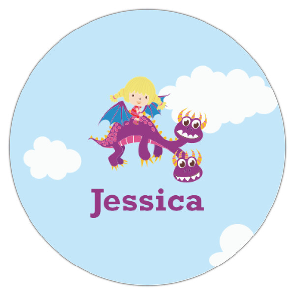 Girl Flying on a Dragon Icing Circle - XSmall - Single