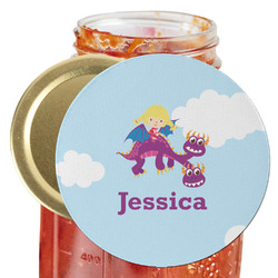 Girl Flying on a Dragon Jar Opener (Personalized)