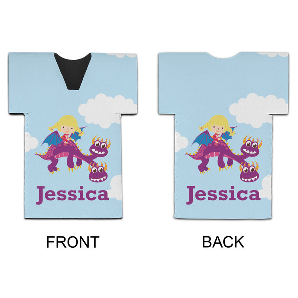 Girl Flying on a Dragon Jersey Bottle Cooler - APPROVAL