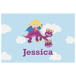 Girl Flying on a Dragon Jigsaw Puzzle - 1000-piece (Personalized)