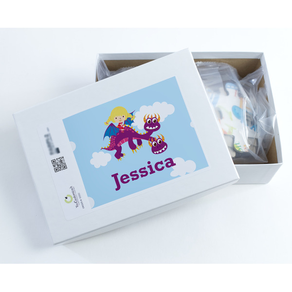 Girl Flying on a Dragon Jigsaw Puzzle 30 Piece - Box